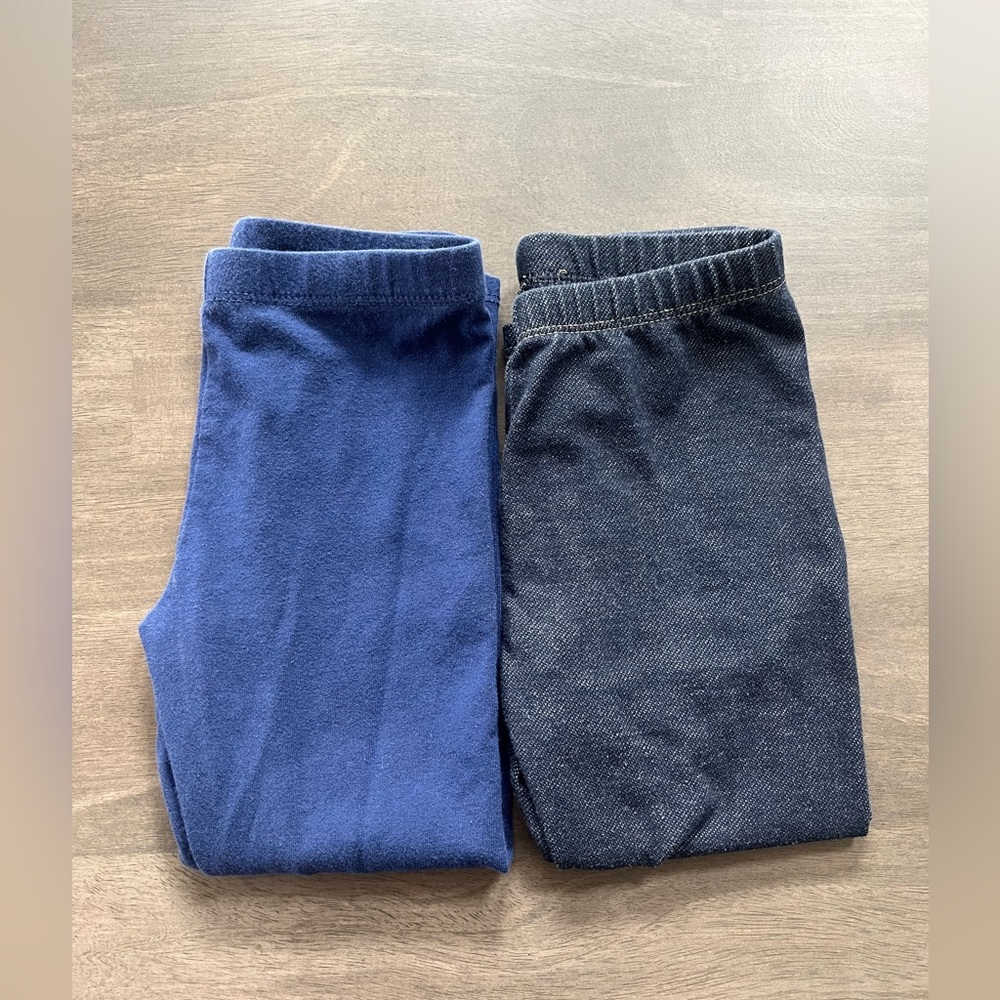 2 pairs Cat & Jack girls leggings size 3t